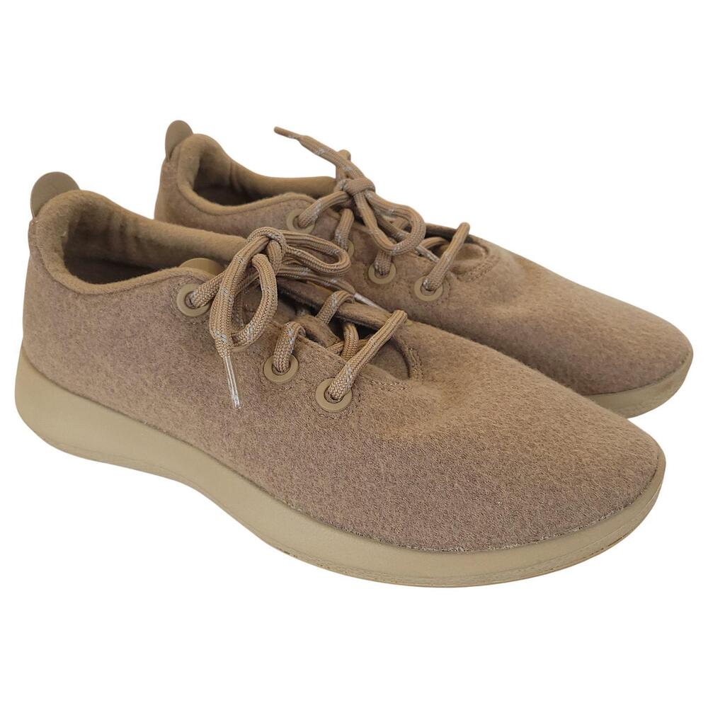 Allbirds Wool Runner Mizzles Sneakers Men 9 Brown Wool Lace Up Low Top WRM
